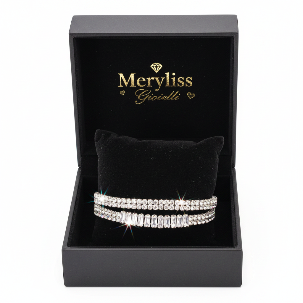 Bracciale Baguette nella Scatolina Aperta