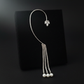 Ear Cuff Cristalli a Cascata con Perle