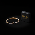 Bracciale tennis oro cuore zircone nero con scatolina Meryliss Gioielli