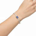 Bracciale Tennis con Pietra Blu
