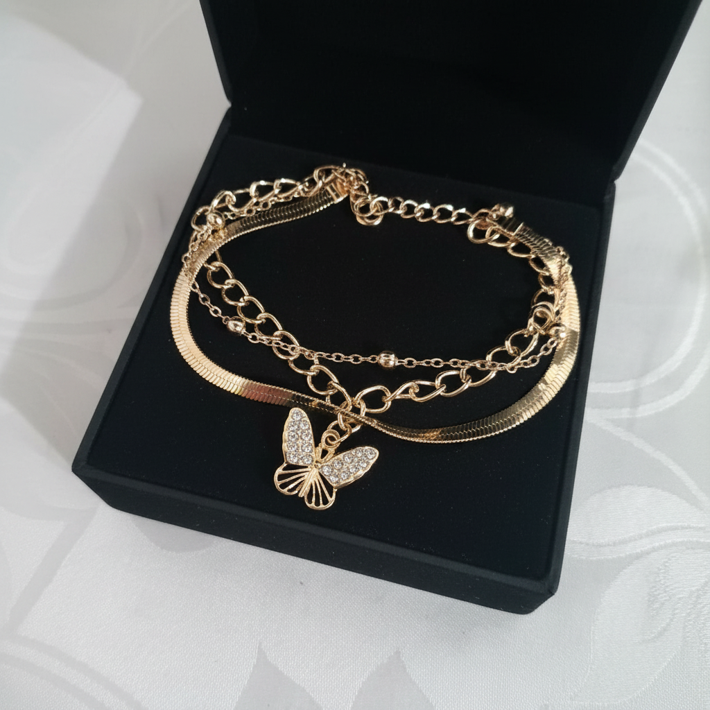 Bracciale Farfalla Oro in scatola
