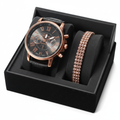 Set Orologio e Bracciale Tennis Oro Rosa in scatola