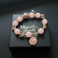 Bracciale Charm Farfalla Rosa sulla scatolina Meryliss Gioielli