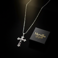 Collana crocefisso uomo argento con scatolina Meryliss Gioielli