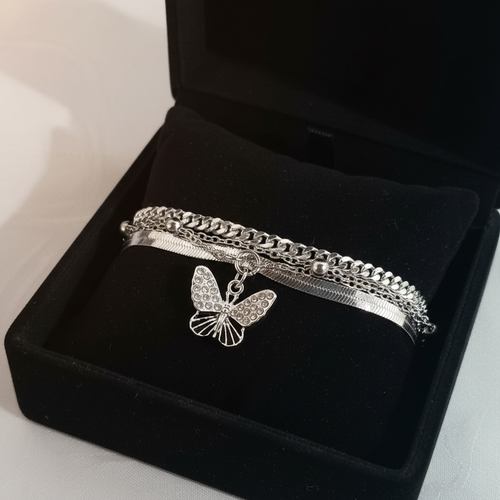 Bracciale Farfalla Argento in scatola