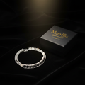 Bracciale tennis tre file cristalli e zirconi neri con scatolina Meryliss Gioielli