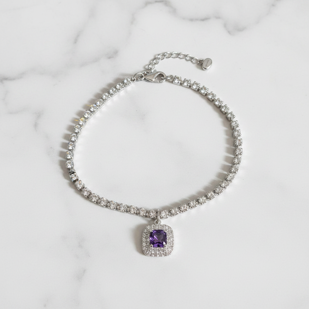 Bracciale Tennis Viola