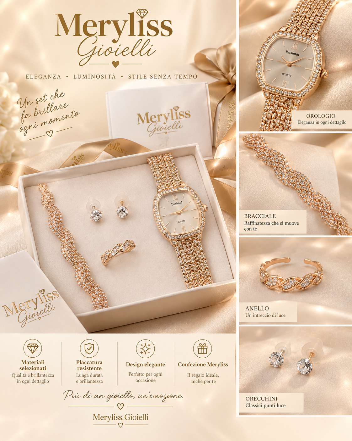 ✨ Set Meryliss Gioielli – Eleganza senza tempo
