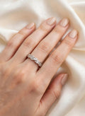 Anello Crystal Braid Argentoin