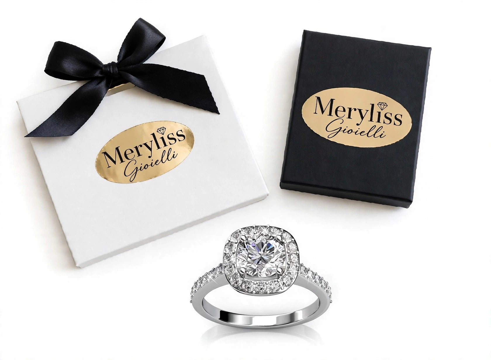 Anello Halo Regina Meryliss Gioielli ✨