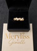 Anello Crystal Braid Oro