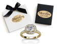 Anello Halo Regina Oro 18k Meryliss Gioielli ✨