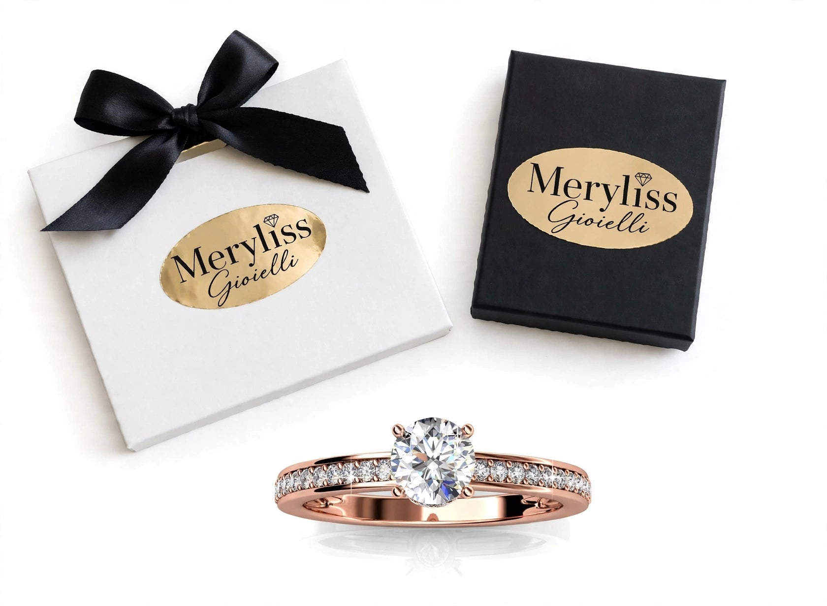 Anello Promessa Eterna Oro Rosa Meryliss Gioielli ✨